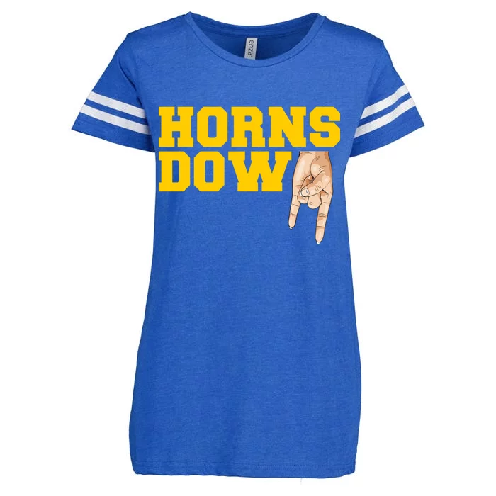 West Virginia Horns Down Football Fan Enza Ladies Jersey Football T-Shirt