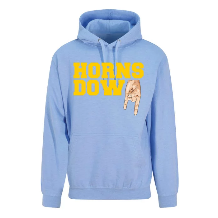 West Virginia Horns Down Football Fan Unisex Surf Hoodie