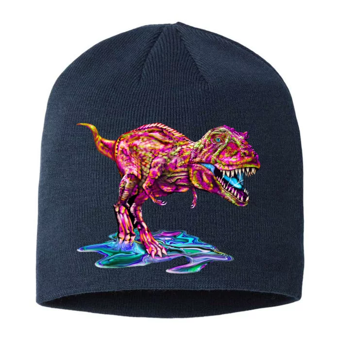 Wet Paint Colorful T-Rex 8 1/2in Sustainable Knit Beanie