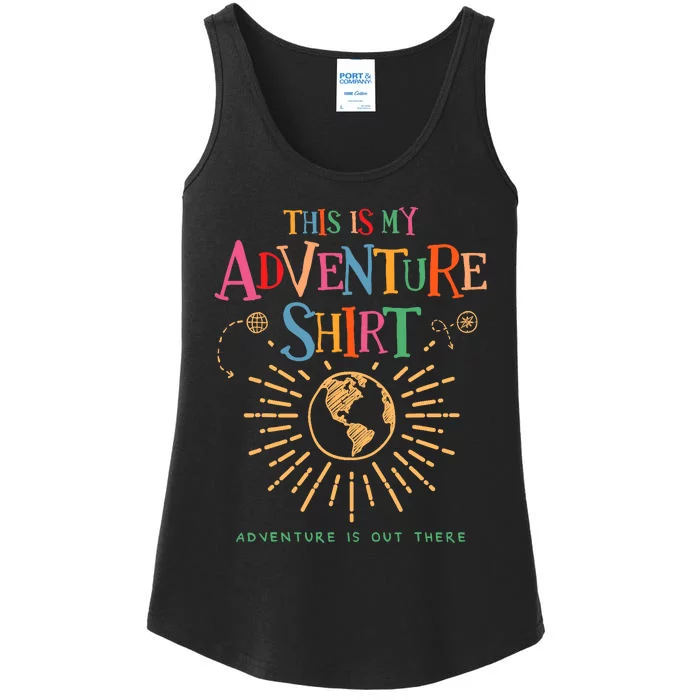 Wilderness Explorer This Is My Adventure Camping Ladies Essential Tank