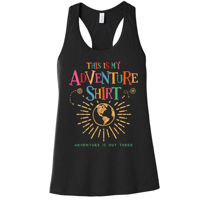 Wilderness Explorer This Is My Adventure Camping Women's Racerback Tank