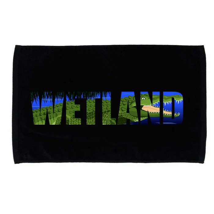 Wetland Gator Crocodile Microfiber Hand Towel