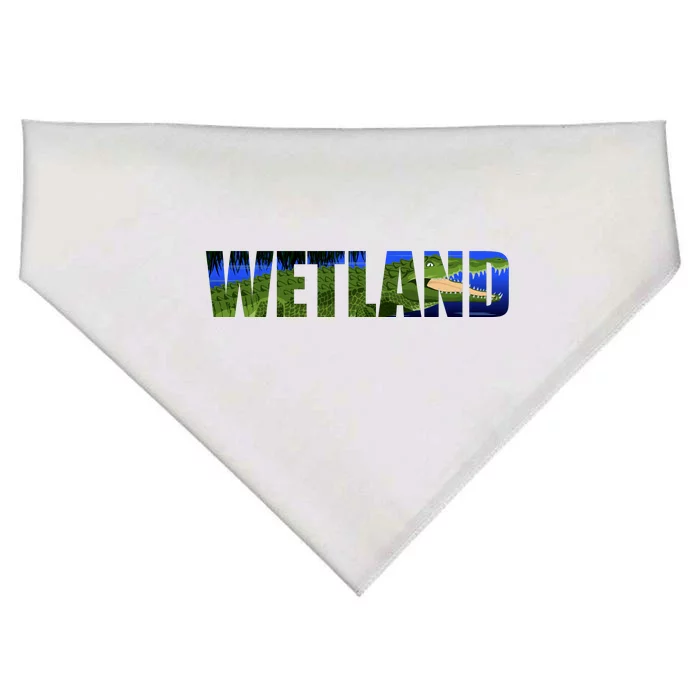 Wetland Gator Crocodile USA-Made Doggie Bandana