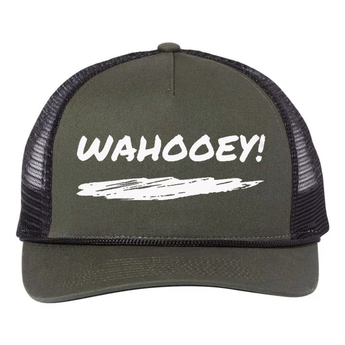 Wahooey! Excitement Unleashed. Shout It Out Retro Rope Trucker Hat Cap