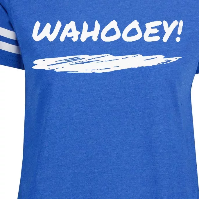 Wahooey! Excitement Unleashed. Shout It Out Enza Ladies Jersey Football T-Shirt