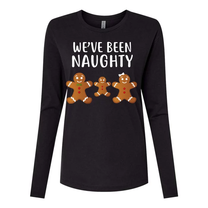 We've Been Naughty Gingerbread Womens Cotton Relaxed Long Sleeve T-Shirt