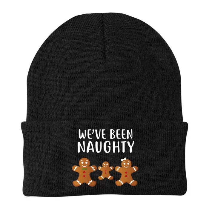 We've Been Naughty Gingerbread Knit Cap Winter Beanie