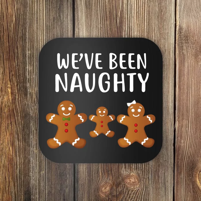 We've Been Naughty Gingerbread Coaster