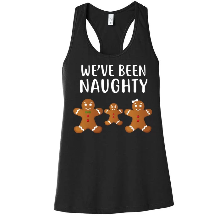 We've Been Naughty Gingerbread Women's Racerback Tank