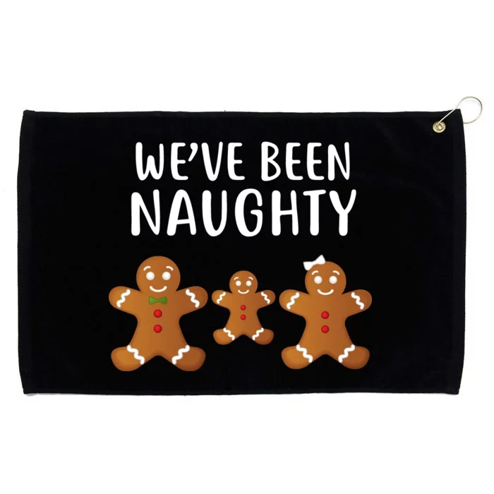 We've Been Naughty Gingerbread Grommeted Golf Towel