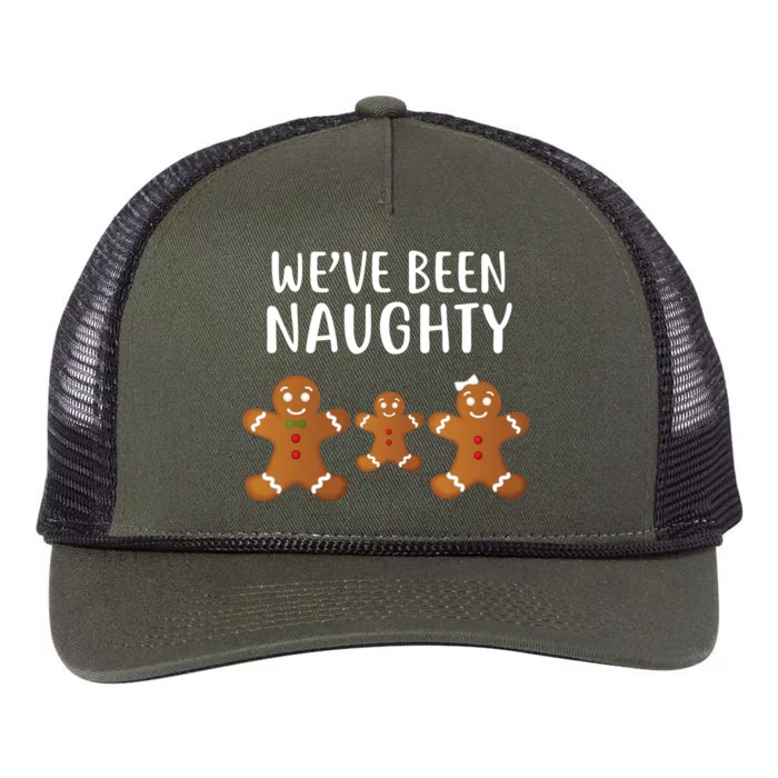 We've Been Naughty Gingerbread Retro Rope Trucker Hat Cap