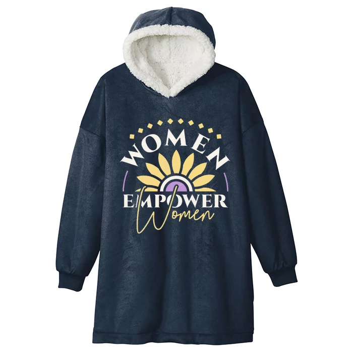 Women Empower Women, Women's Day Hooded Wearable Blanket