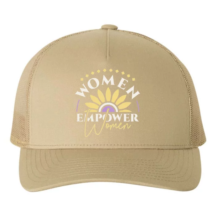 Women Empower Women, Women's Day Yupoong Adult 5-Panel Trucker Hat