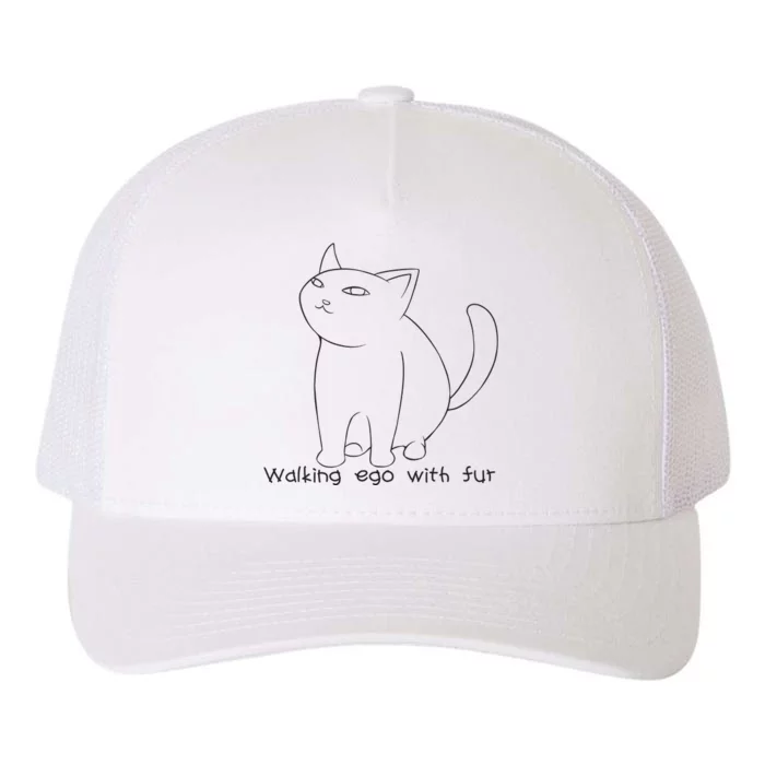 Walking Ego With Fur Yupoong Adult 5-Panel Trucker Hat