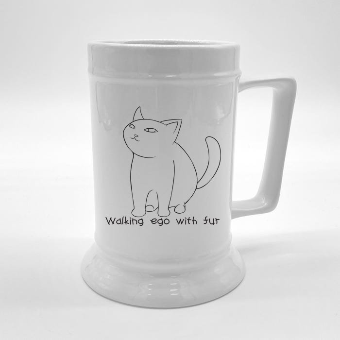 Walking Ego With Fur Beer Stein