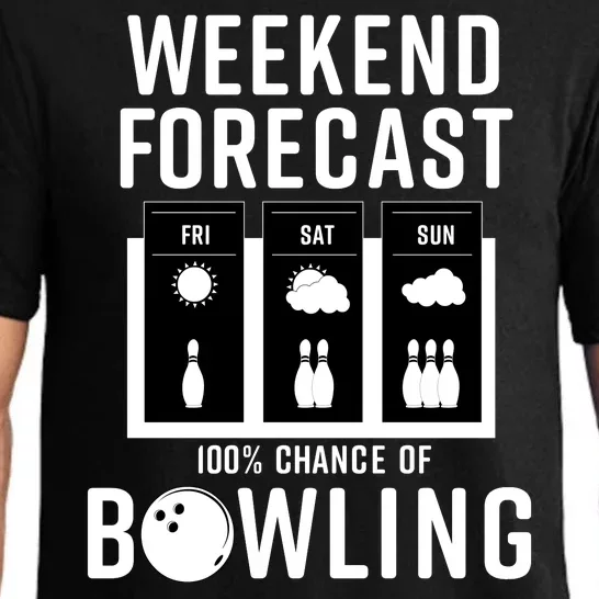 Weekend Forecast 100% Chance Of Bowling Pajama Set