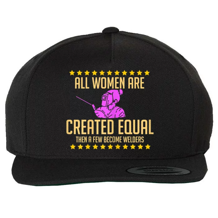 Welder For A Female Welding Steelsmith Wool Snapback Cap