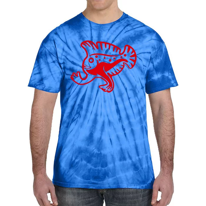 Walking Fish Angish Family Member For Fish Fans Gift Tie-Dye T-Shirt