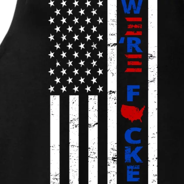 Were F!!cked Anti Biden Pro Republican Ladies Tri-Blend Wicking Tank