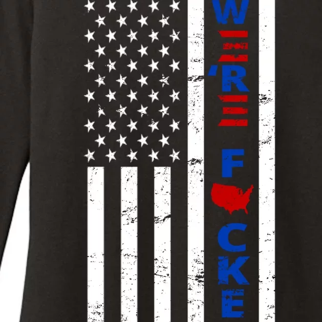 Were F!!cked Anti Biden Pro Republican Womens CVC Long Sleeve Shirt