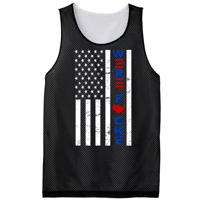 Were F!!cked Anti Biden Pro Republican Mesh Reversible Basketball Jersey Tank