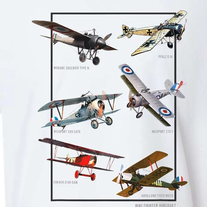 Wwi Fighters Airplanes Sueded Cloud Jersey T-Shirt