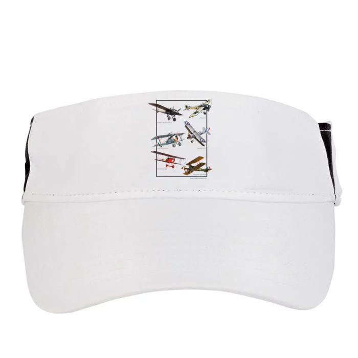 Wwi Fighters Airplanes Adult Drive Performance Visor