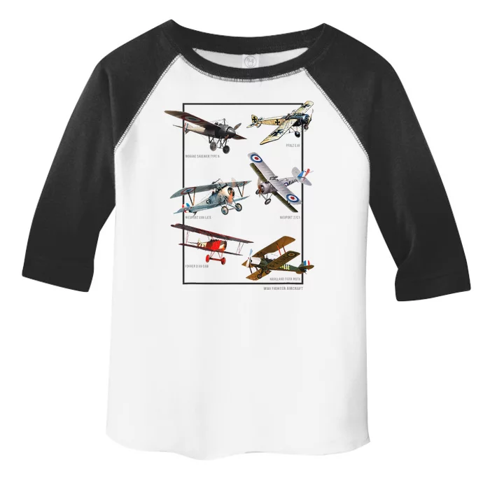 Wwi Fighters Airplanes Toddler Fine Jersey T-Shirt