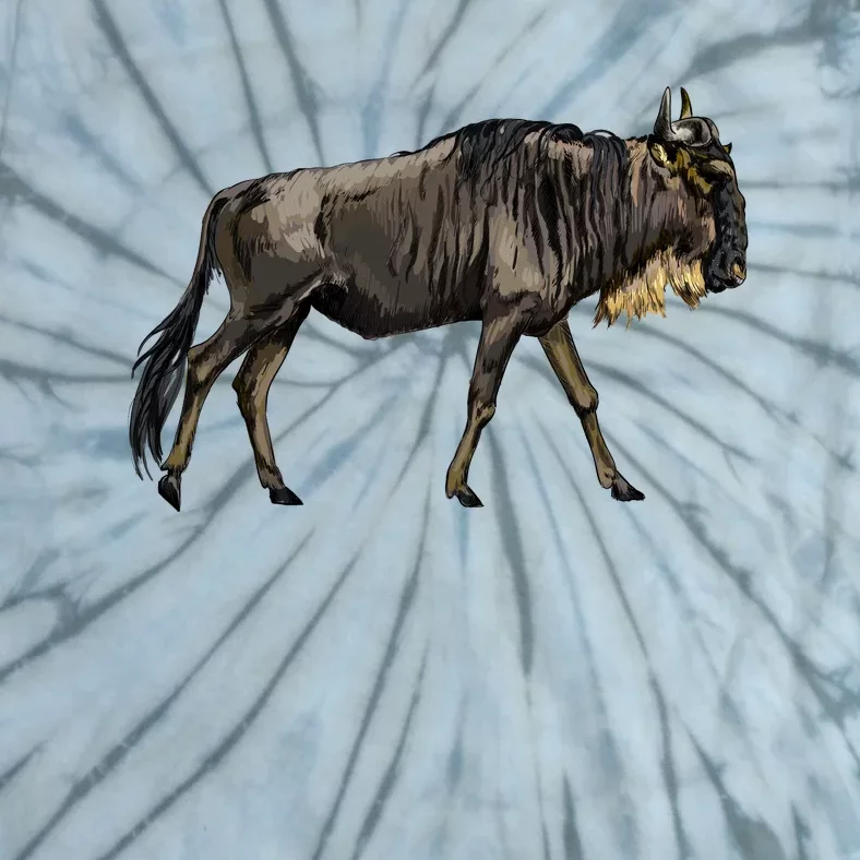 Wildebeest From A Splash Tie-Dye T-Shirt