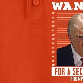 Wanted For A Second Term Trump 2024 Mugshot Dry Zone Grid Performance Polo