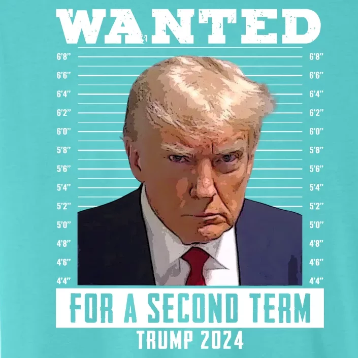 Wanted For A Second Term Trump 2024 Mugshot ChromaSoft Performance T-Shirt