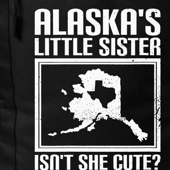 Womens Funny Alaska Day Cute Texas Little Sister Alaska State Pride Daily Commute Backpack