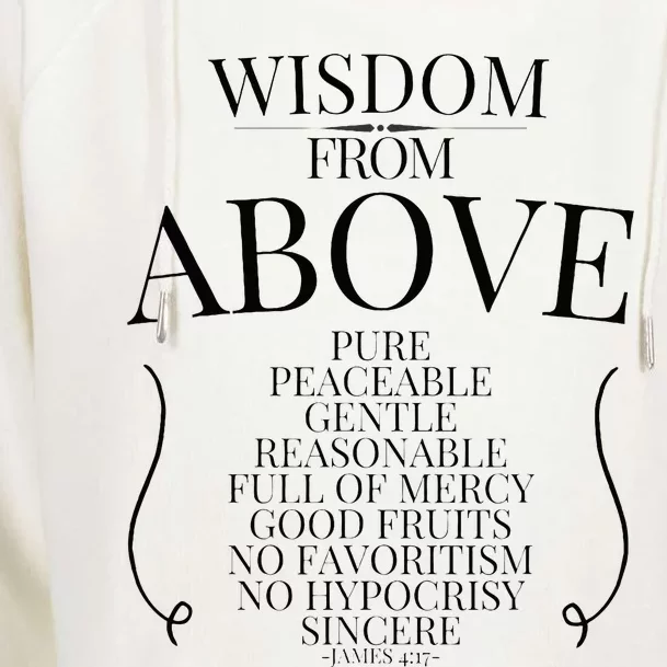 Wisdom From Above Womens Funnel Neck Pullover Hood