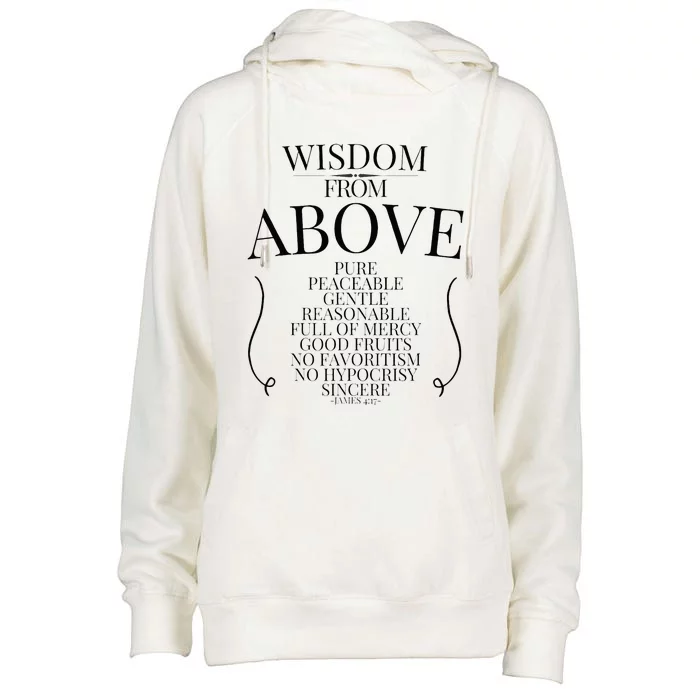 Wisdom From Above Womens Funnel Neck Pullover Hood