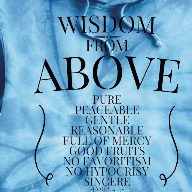 Wisdom From Above Tie Dye Hoodie