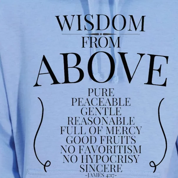 Wisdom From Above Unisex Surf Hoodie