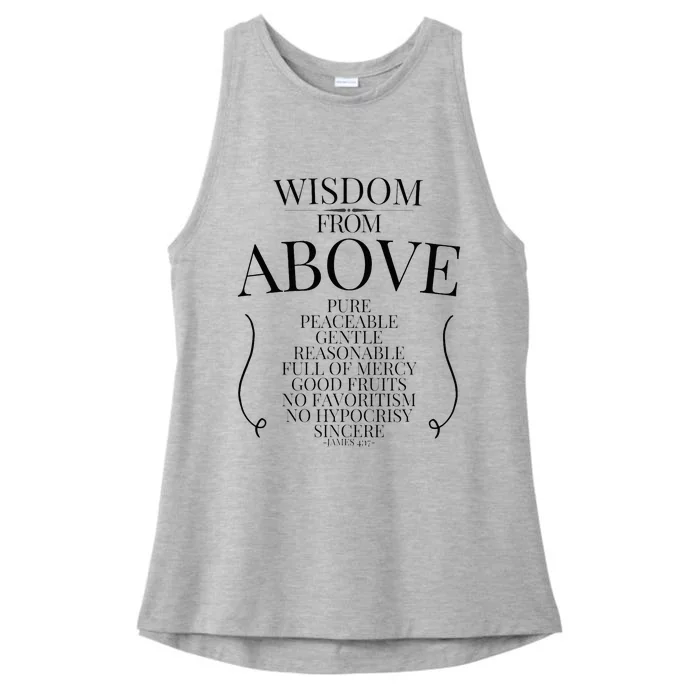 Wisdom From Above Ladies Tri-Blend Wicking Tank