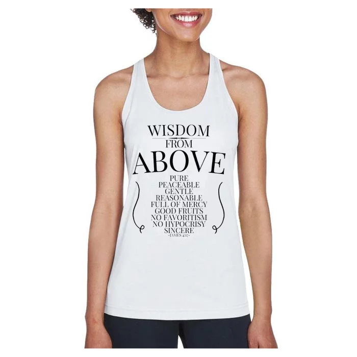 Wisdom From Above Women's Racerback Tank