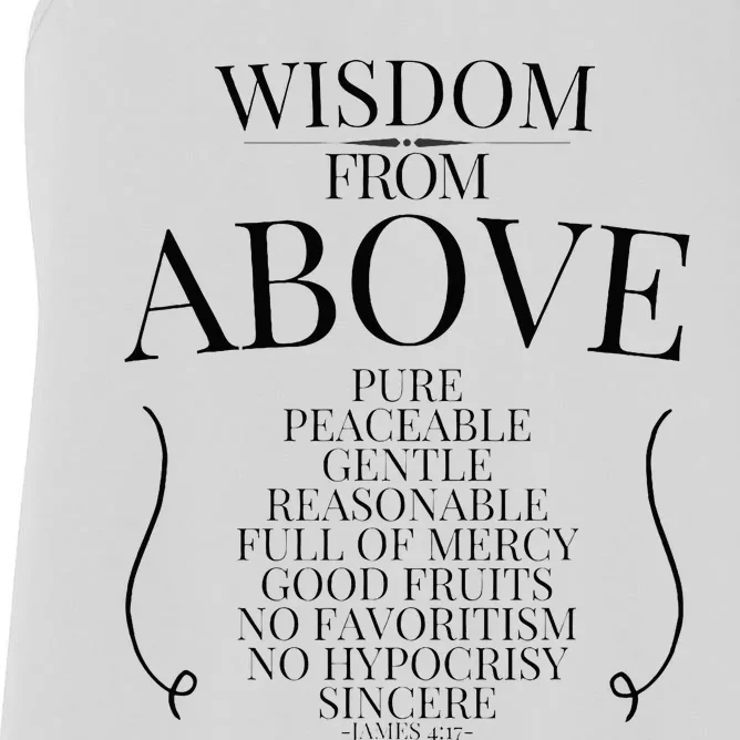 Wisdom From Above Women's Racerback Tank