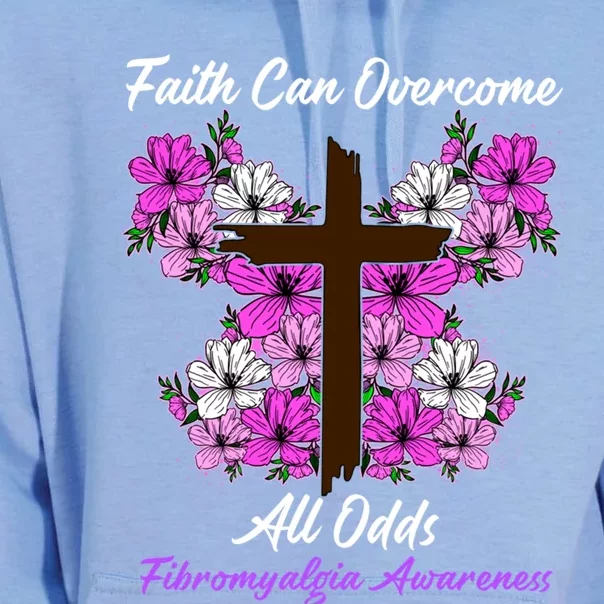 Wo Fibromyalgia Awareness Faith Cross Butterfly Great Gift Unisex Surf Hoodie