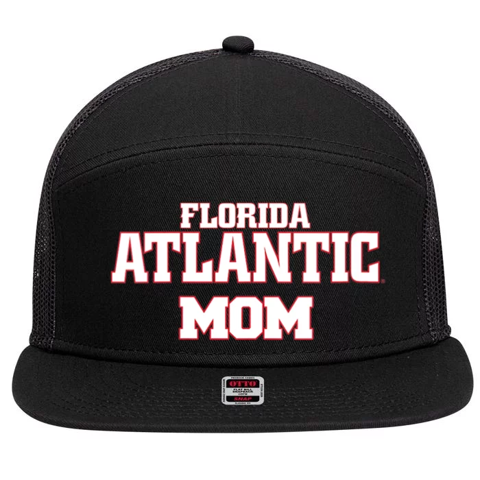 Womens Florida Atlantic University FAU Owls Mom 7 Panel Mesh Trucker Snapback Hat