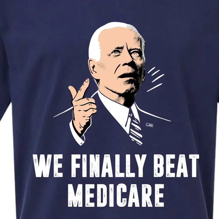 We Finally Beat Medicare Sueded Cloud Jersey T-Shirt