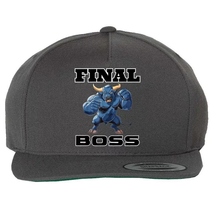 WrestlingS Final Boss Wool Snapback Cap