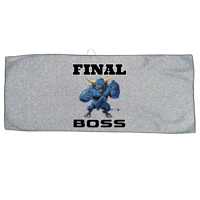 WrestlingS Final Boss Large Microfiber Waffle Golf Towel