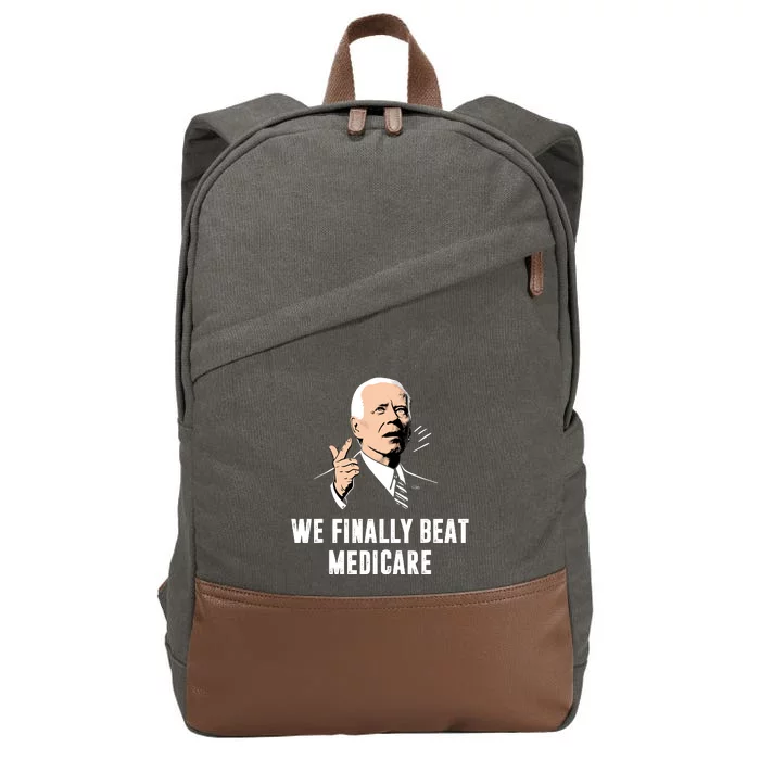 We Finally Beat Medicare Cotton Canvas Backpack