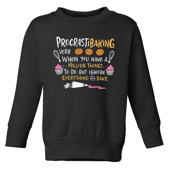 Womens Funny Baking Outfit For A Cake Decorator Toddler Sweatshirt