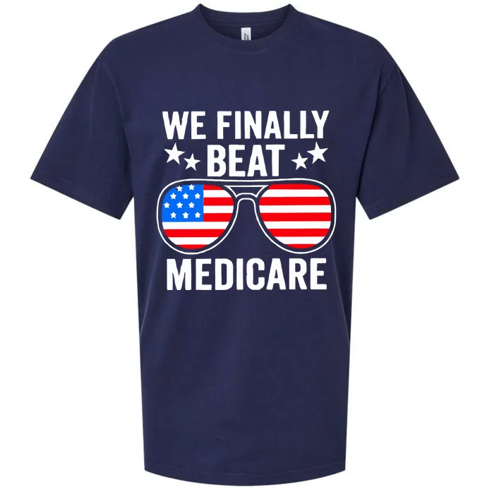 We Finally Beat Medicare Sueded Cloud Jersey T-Shirt