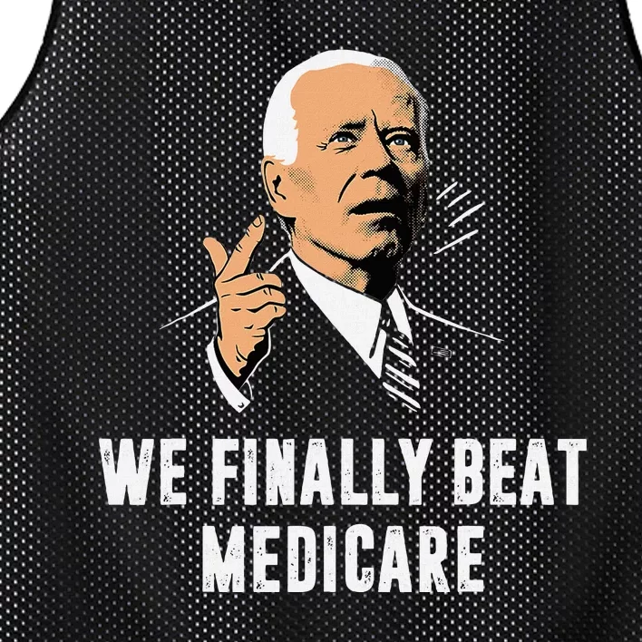 We Finally Beat Medicare Funny Antibiden Mesh Reversible Basketball Jersey Tank