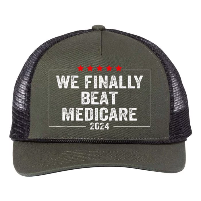 We Finally Beat Medicare Retro Rope Trucker Hat Cap