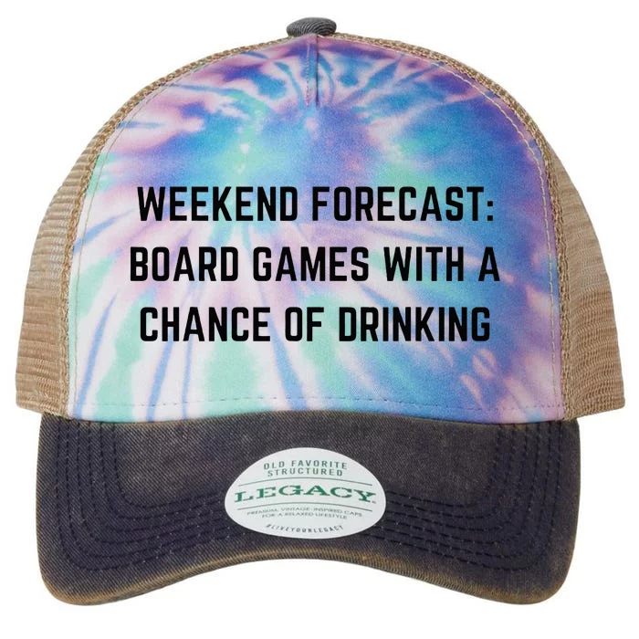 Weekend Forecast Board Games and Drinking Legacy Tie Dye Trucker Hat